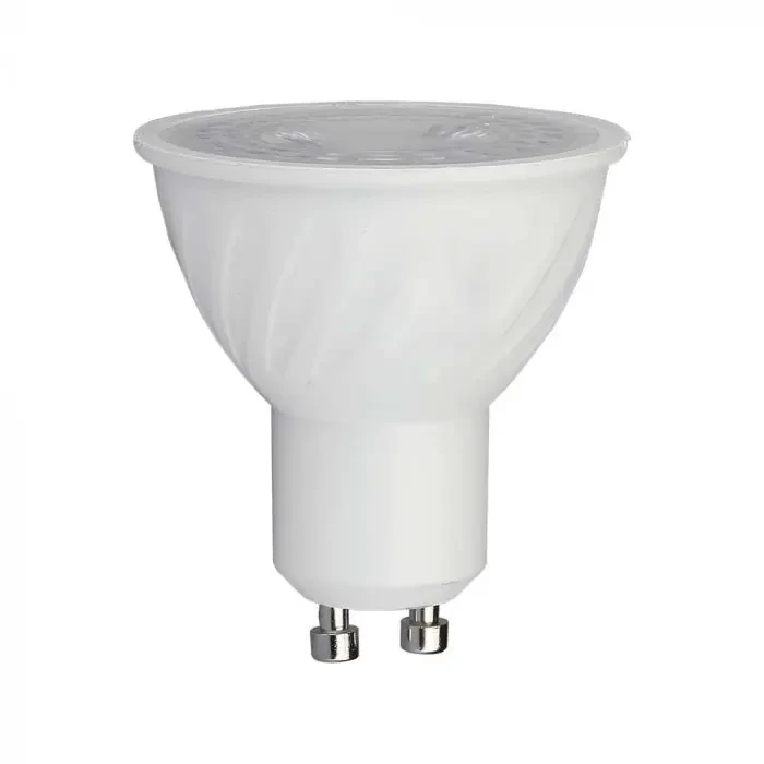 faretto led gu10 v-tac vt-247d 6w dimmerabile 3000k 110°