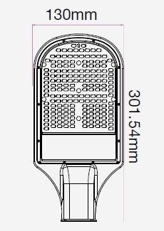 armatura stradale led v-tac vt-31st 30w 6500k chip samsung - dettaglio 2