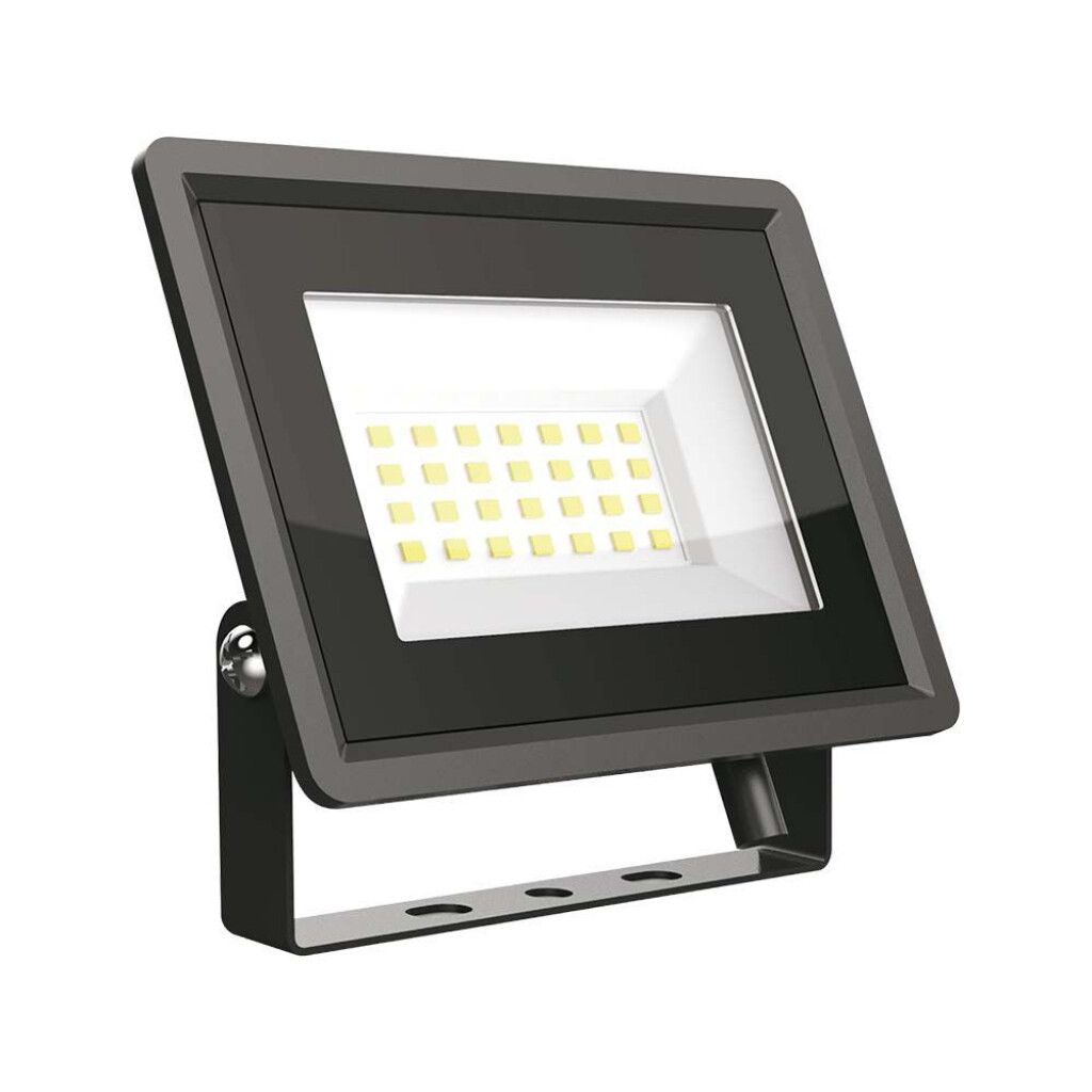 faro led da esterno v-tac vt-4924-b 20w 3000k nero ip65