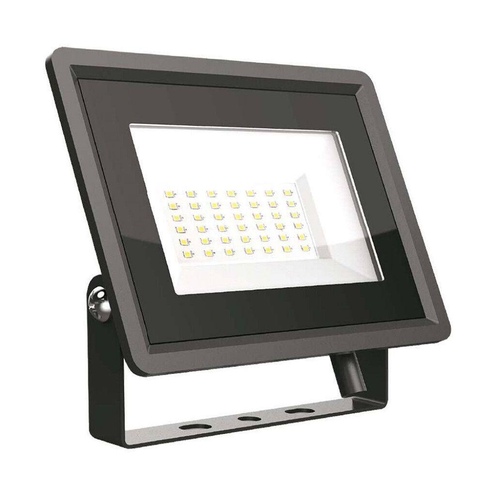 faro led da esterno v-tac vt-4934-b 30w 6500k ip65 nero