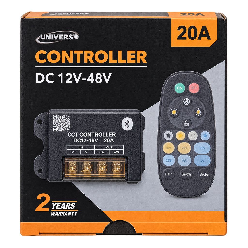 controller cct universo cct-120-48v 20a con telecomando per led 12-48v