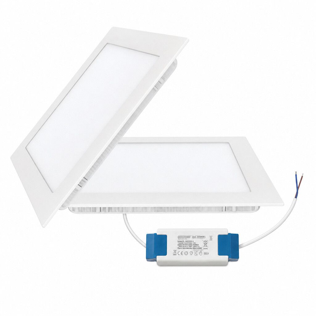 pannello led da incasso universo 3 color p-205a-q3c 18w quadrato cct selezionabile