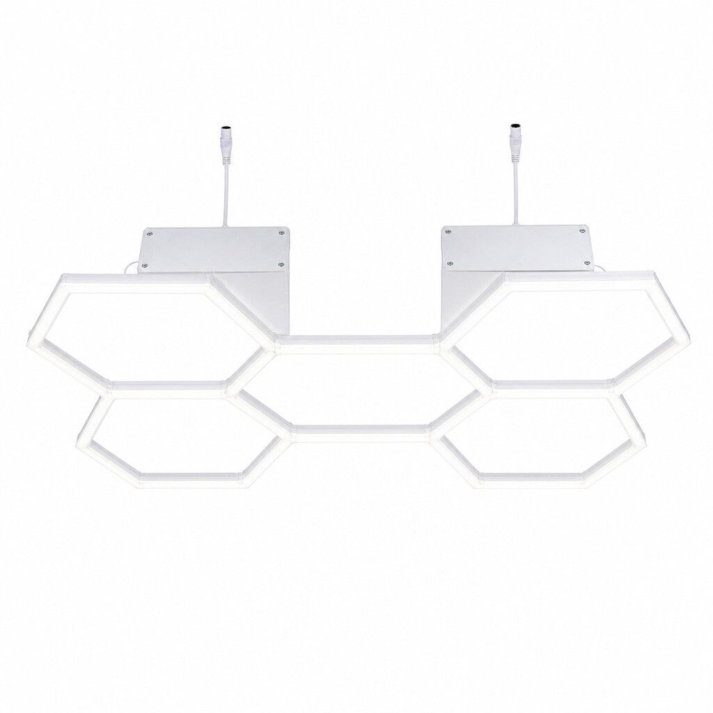 kit luci led esagonali universo 3 color diy-5-3c 144w - dettaglio 2
