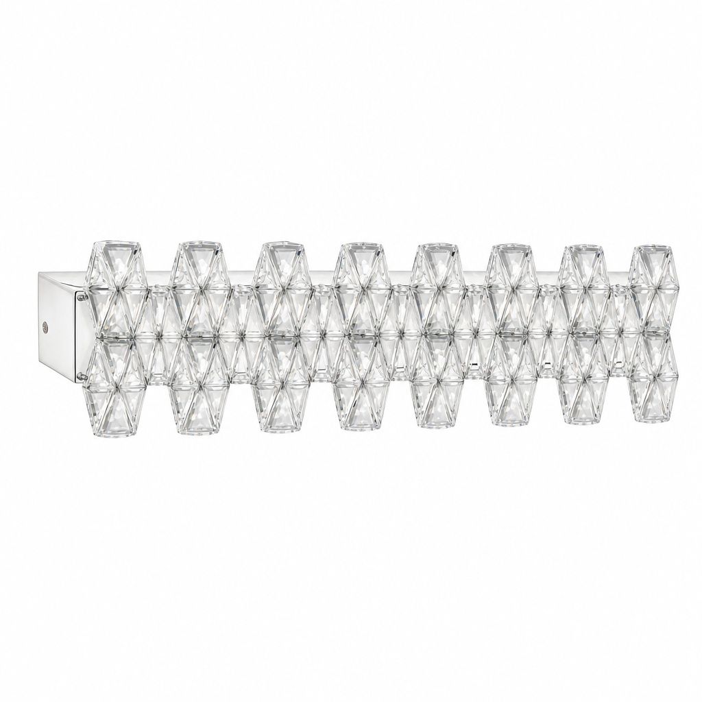 applique led interno universo 3 color aq70-3c 12w cct con cristalli - dettaglio 2