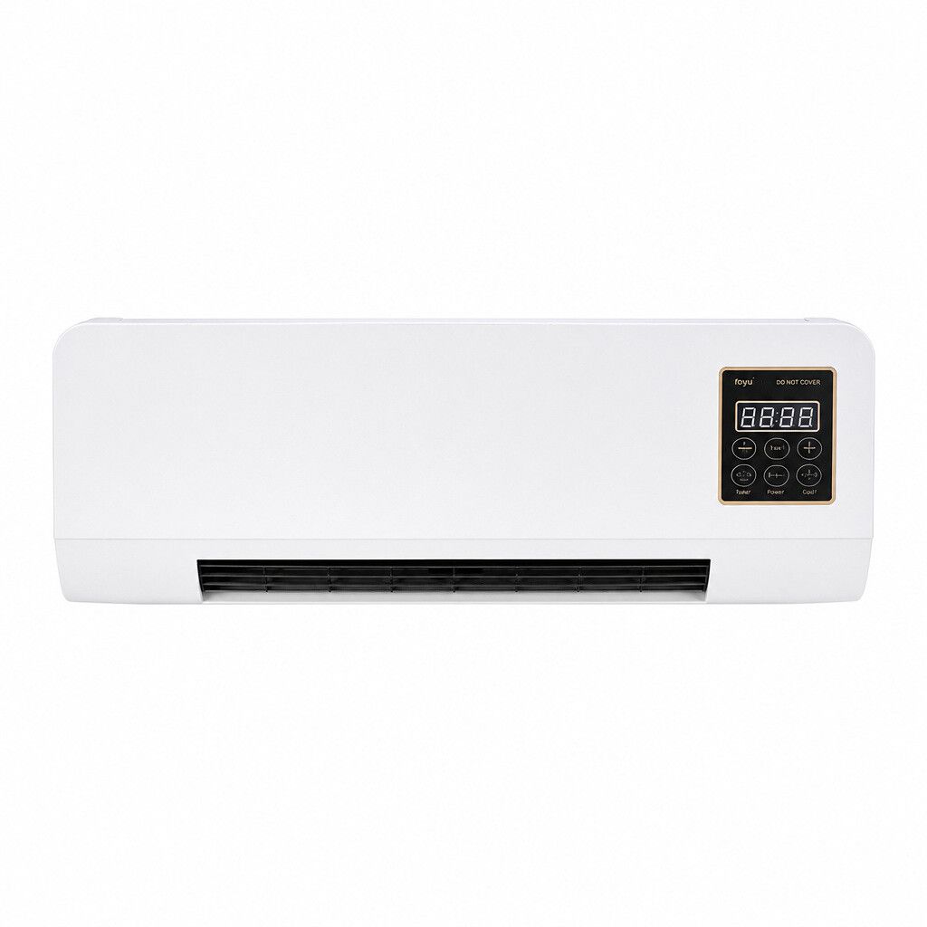 termoventilatore da parete foyu con telecomando e timer