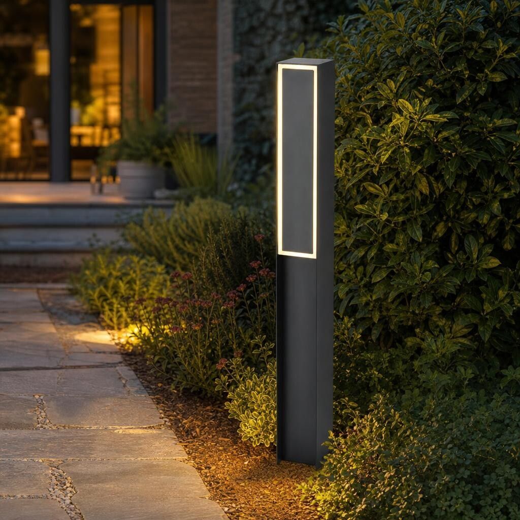 paletto led v-tac vt-10191 24w 3000k ip54 nero - dettaglio 2