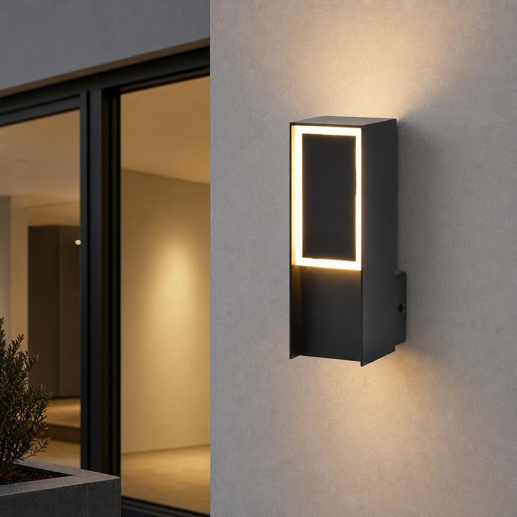 applique led da esterno v-tac vt-10189 5w 3000k nera ip54 - dettaglio 2