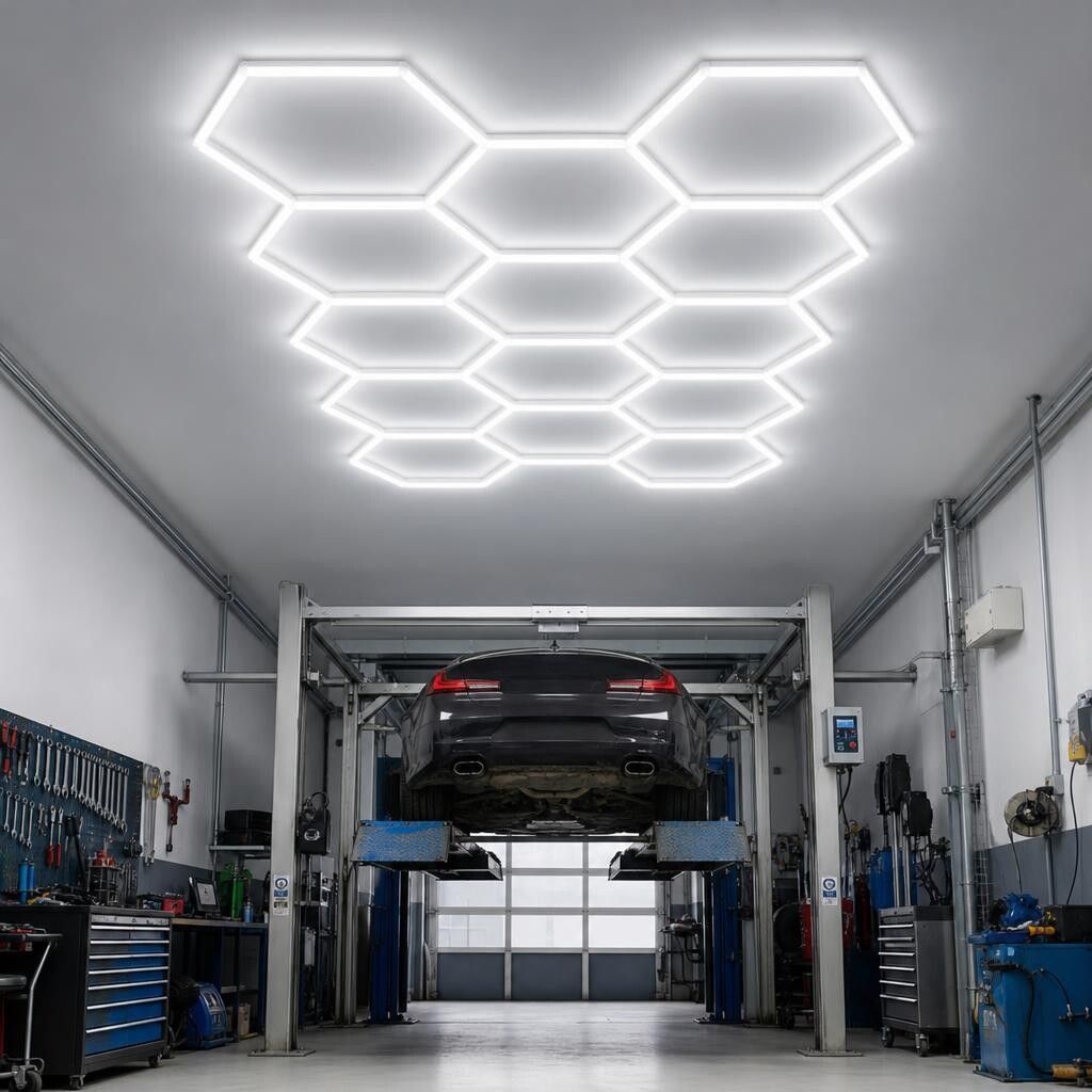 plafoniera led esagonale universo 3 color diy-14-3c 342w cct dimmerabile - dettaglio 3