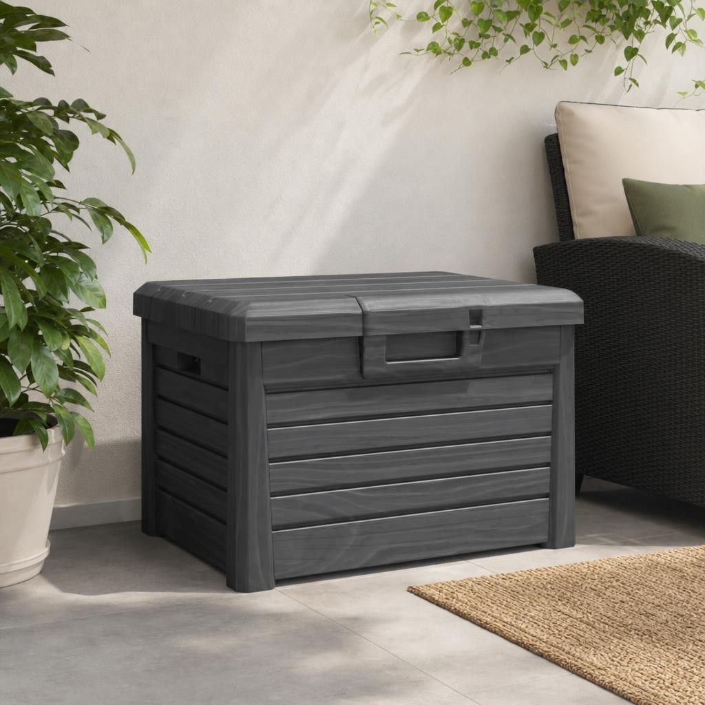 Contenitore Cuscini Antracite 73x50,5x46,5 cm in Polipropilene
