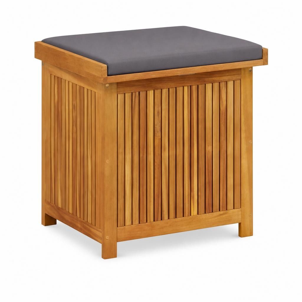 Scatola Cuscini da Esterno 60x50x61 cm Legno Massello Acacia