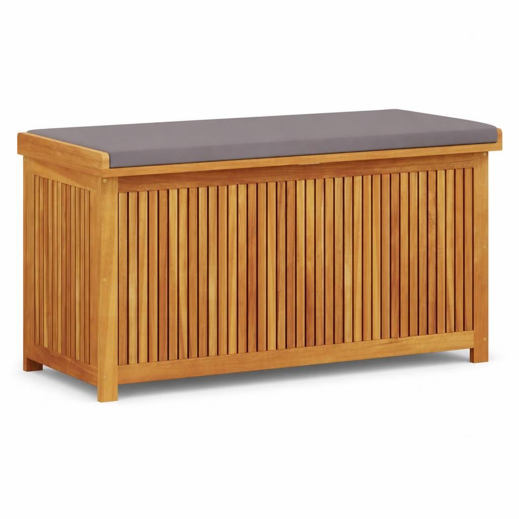 Scatola Cuscini da Esterno 113x50x60,5 cm Legno Massello Acacia