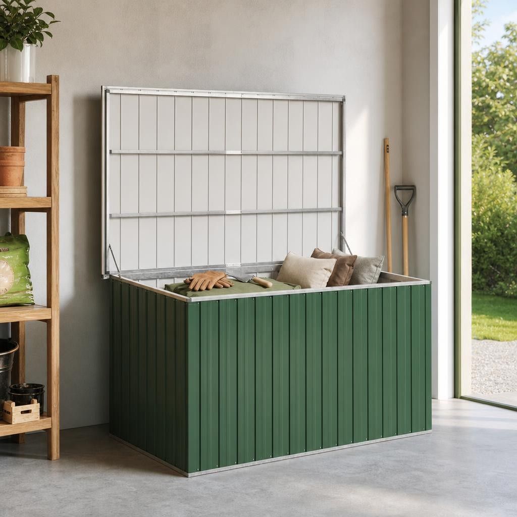 Baule da Giardino Verde 171x99x93 cm