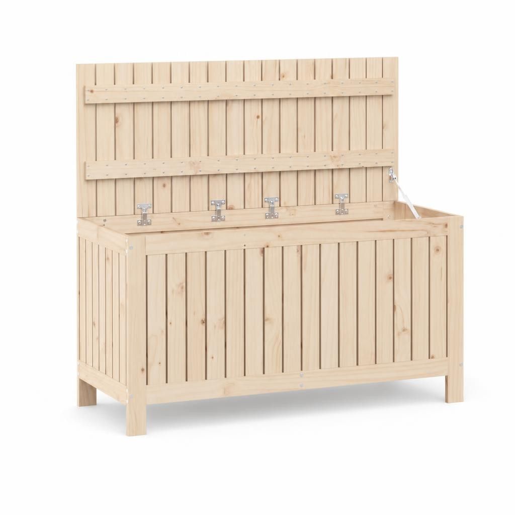 Contenitore da Giardino 115x49x60 cm in Legno Massello di Pino